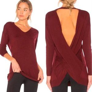 Revolve Vimmia | Shavasana Reversible Sweater Burgundy Small
